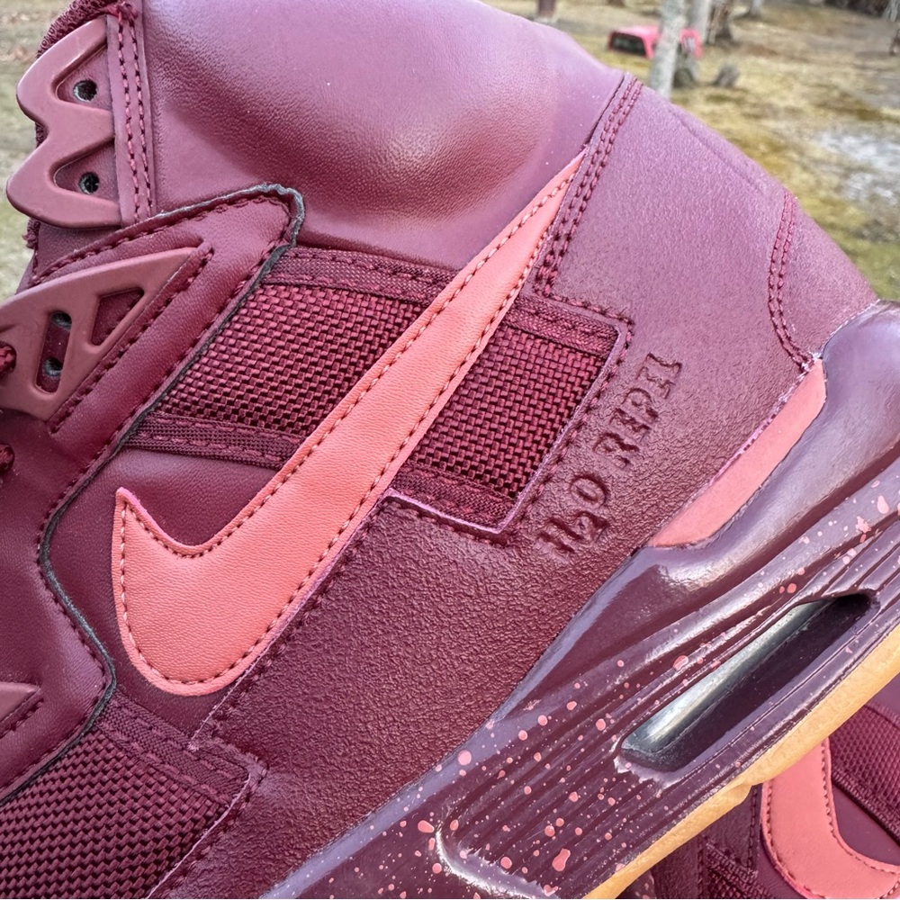 Nike Air Trainer SC High Maroon and Orange Athletic Shoes - Picture 7 of 7